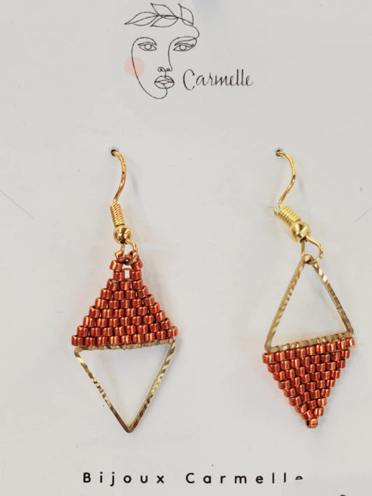 Boucles d’oreilles géométriques originales