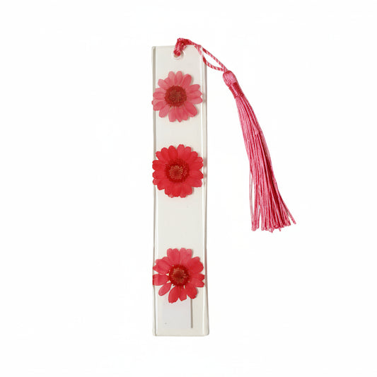 Signet en résine avec fleurs séchées
