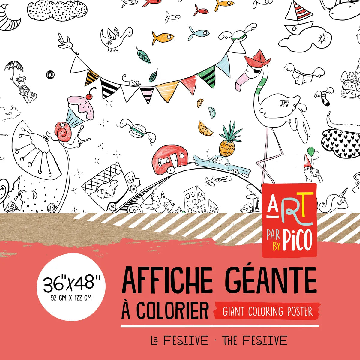 Affiche géante à colorier