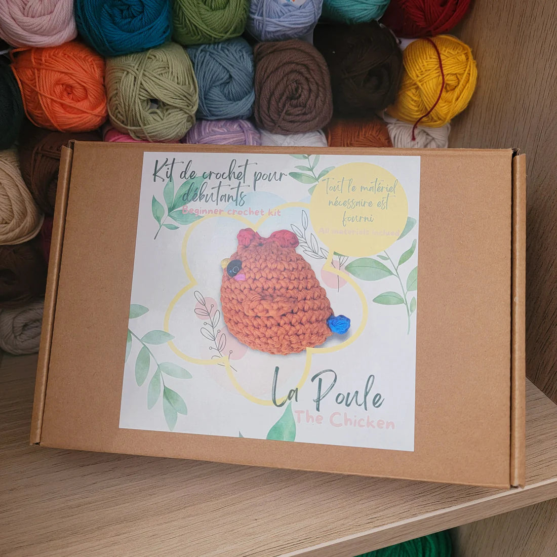 Kit de crochet pour débutants - La poule rousse