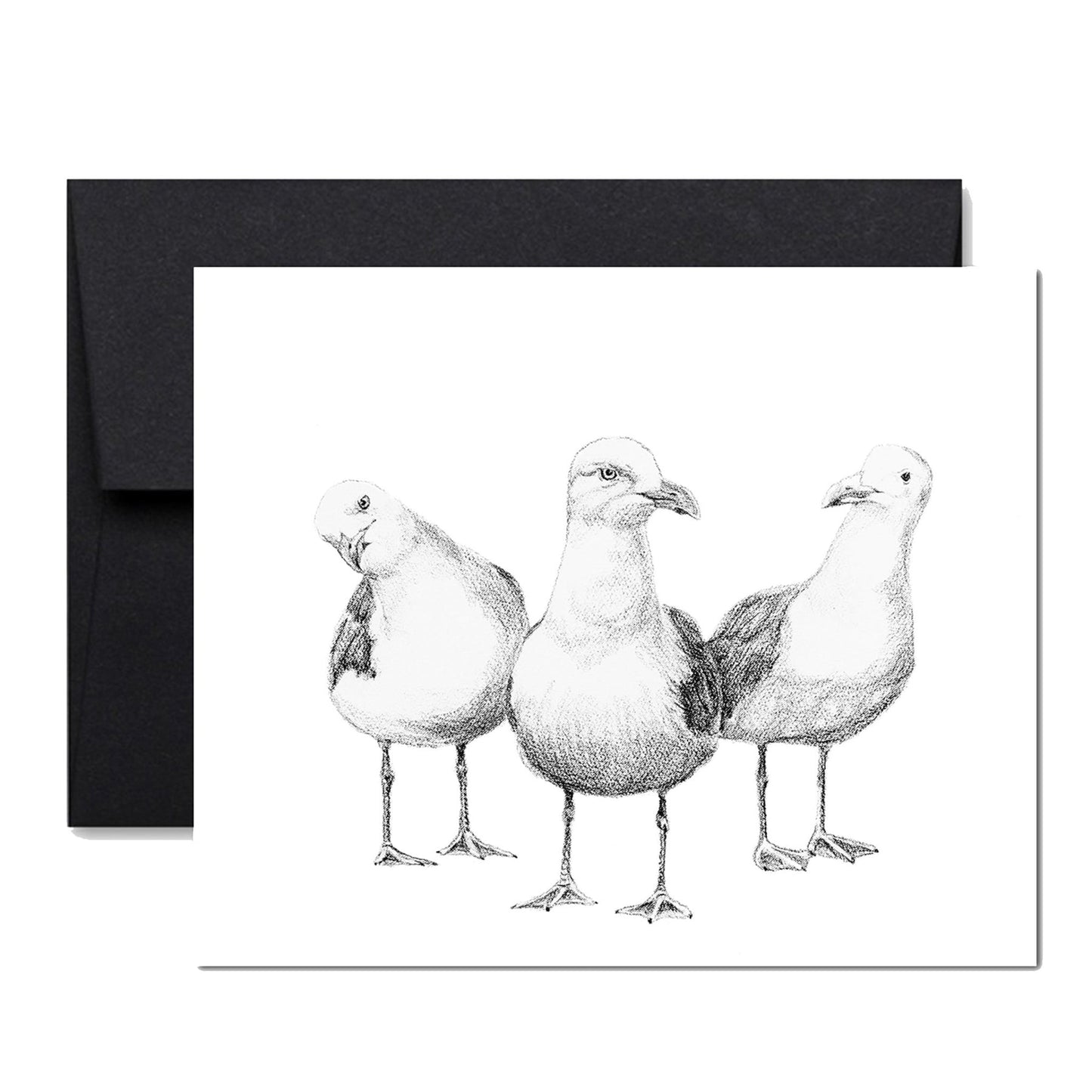 Cartes de souhaits animaux noir et blanc - Atelier le Nid