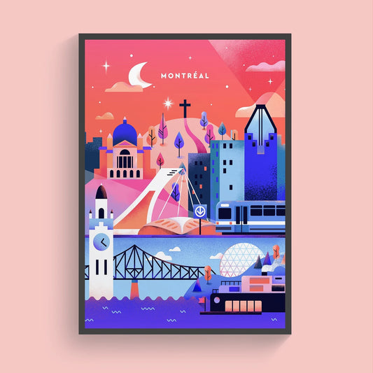 Montréal en rose - Affiche