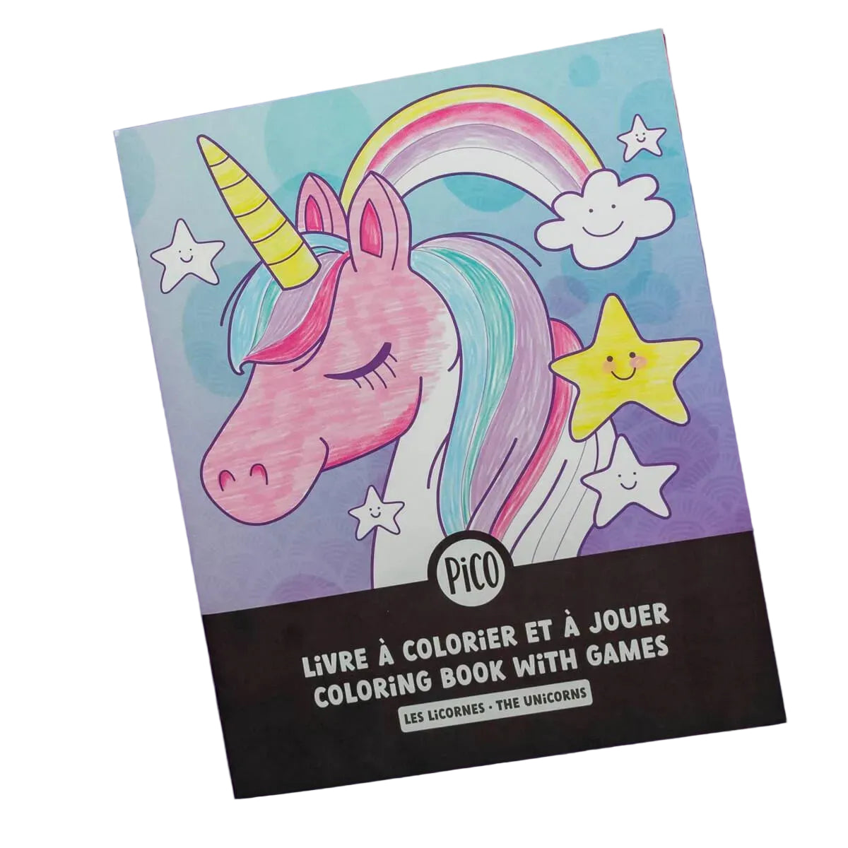 Livre à colorier et à jouer - Les licornes