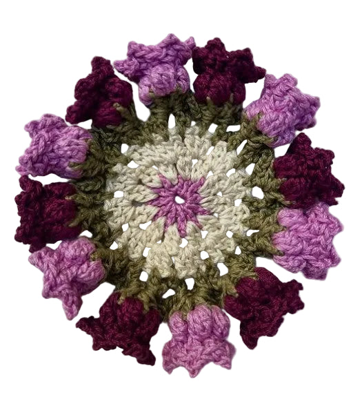 Kit DIY Sous-verre fleuri au crochet