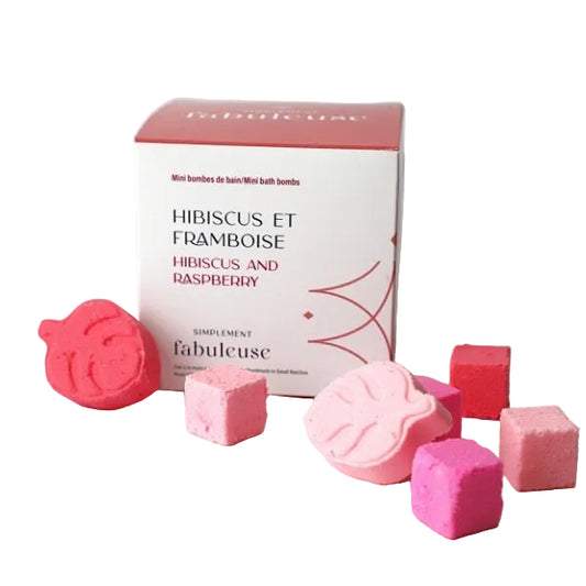 Bombes de bain minis - Hibiscus et framboise