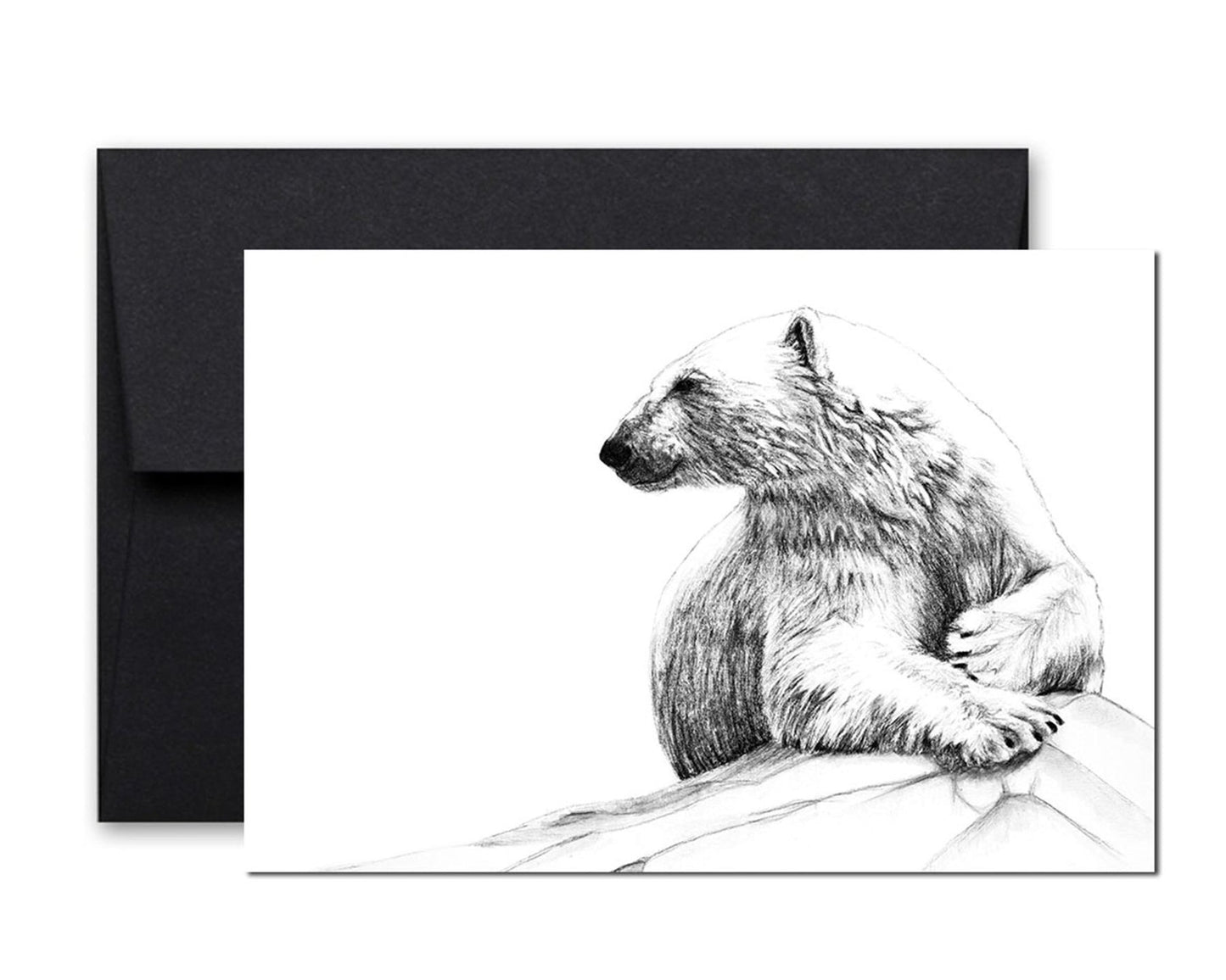 Cartes de souhaits animaux noir et blanc - Atelier le Nid