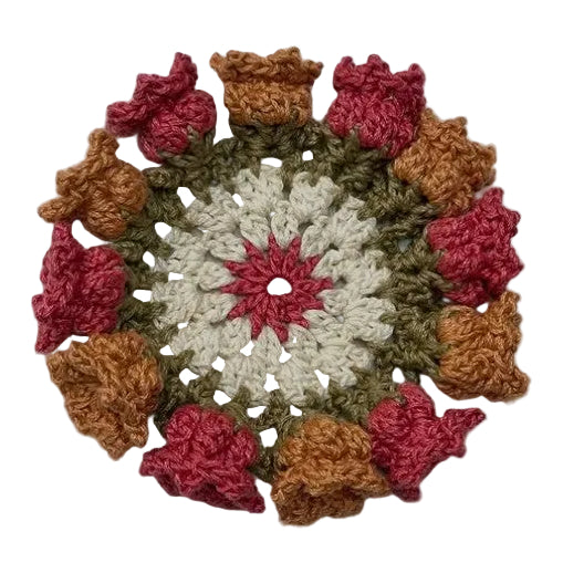 Kit DIY Sous-verre fleuri au crochet