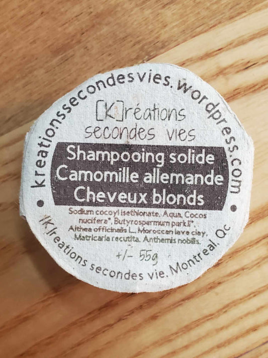 Shampooing solide - Cheveux Blonds - Camomille allemande