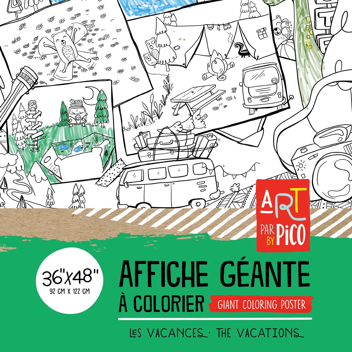 Affiche géante à colorier
