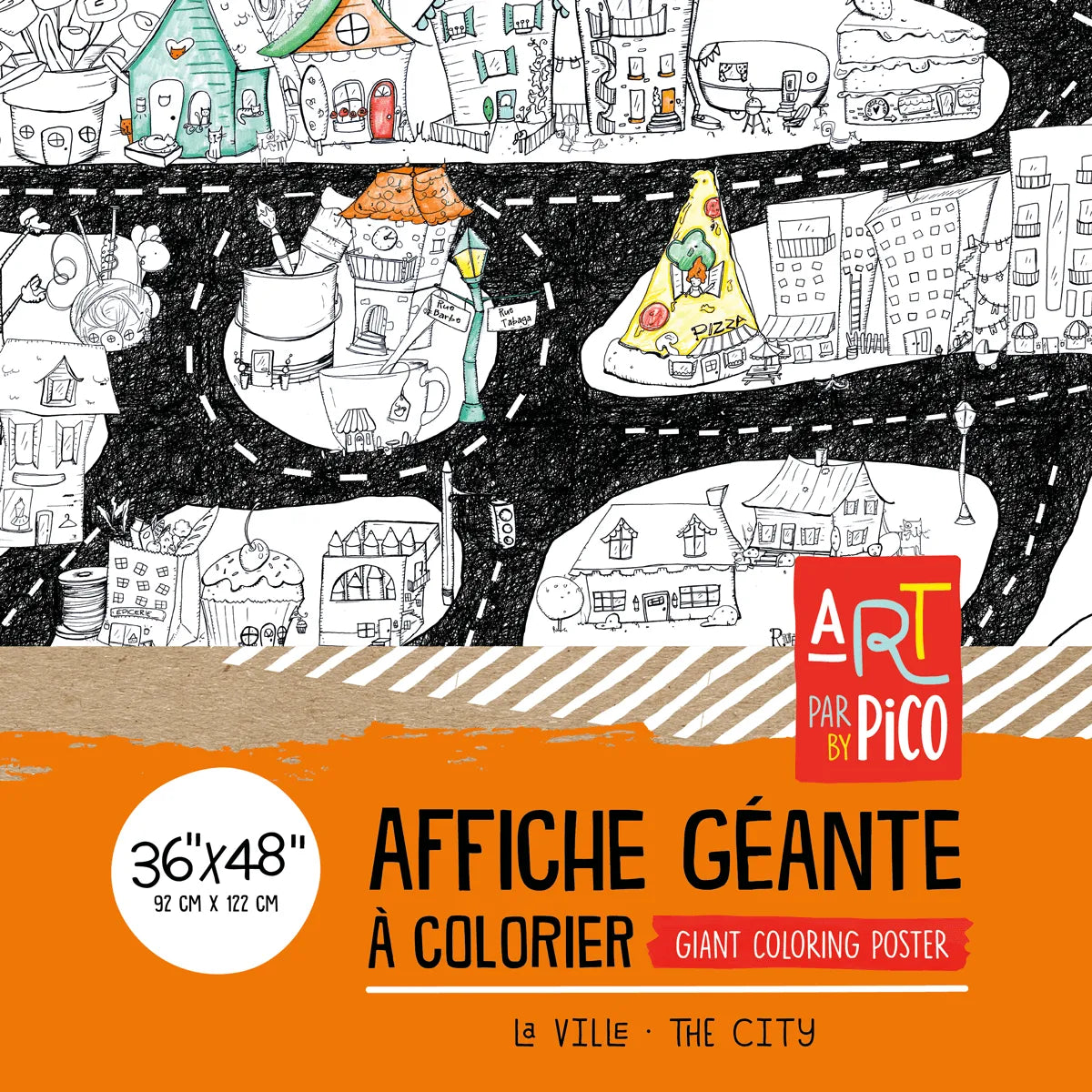 Affiche géante à colorier